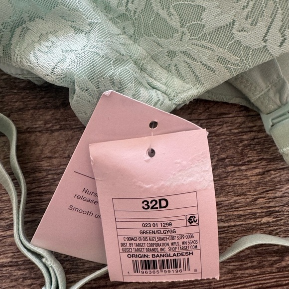 NWT Women's Nursing lightly lined full coverage Lace T-Shirt Bra - Auden 32D - Picture 8 of 8